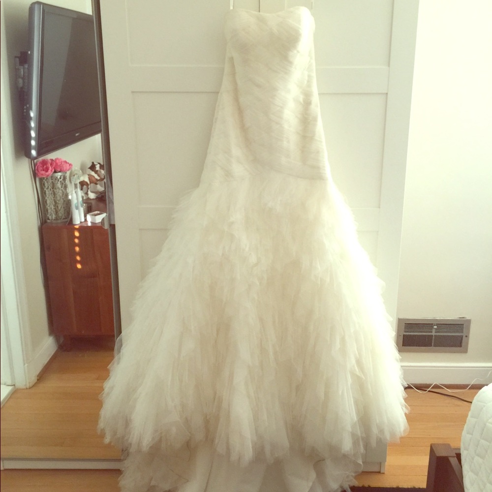 Gorgeous mermaid tulle wedding gown